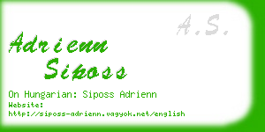 adrienn siposs business card